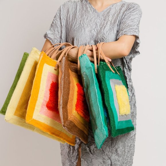 En Shalla Albers Square Recycled Tote - Picture 1 of 7